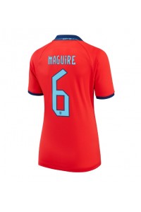 England Harry Maguire #6 Fotballdrakt Borte Klær Dame VM 2022 Korte ermer